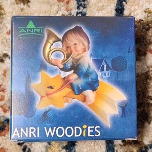 NWT Anri Woodies Christmas Ornament "heavenly melody"